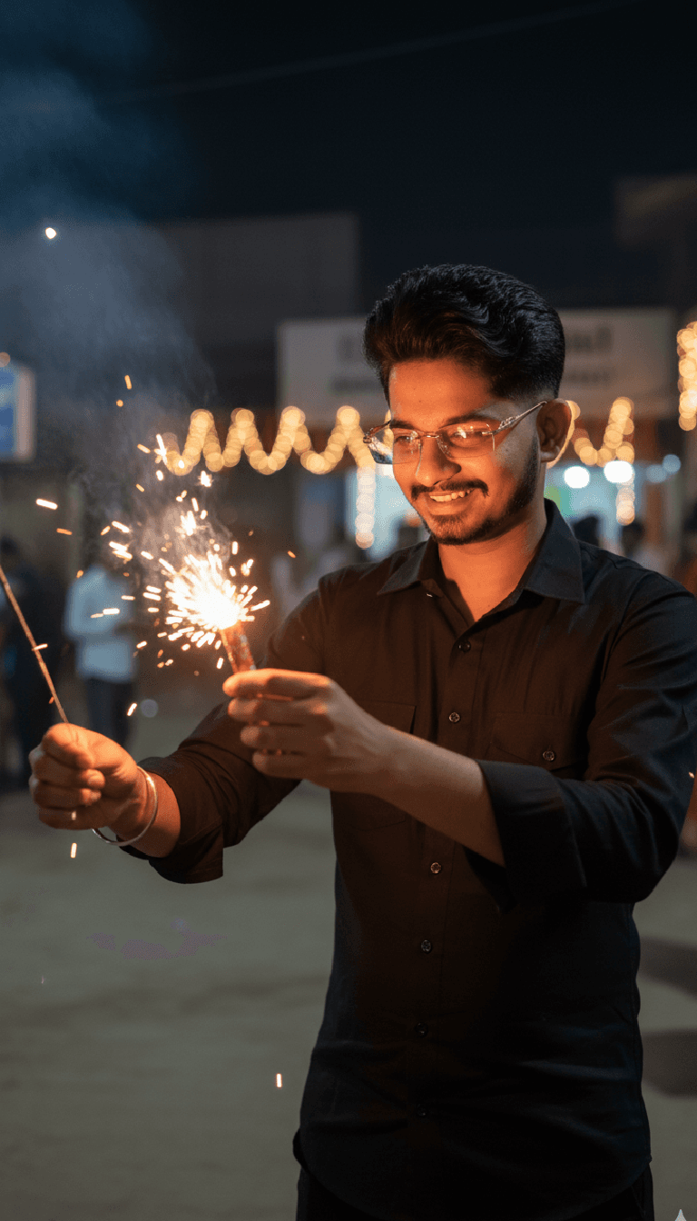 Diwali Celebration with crackers