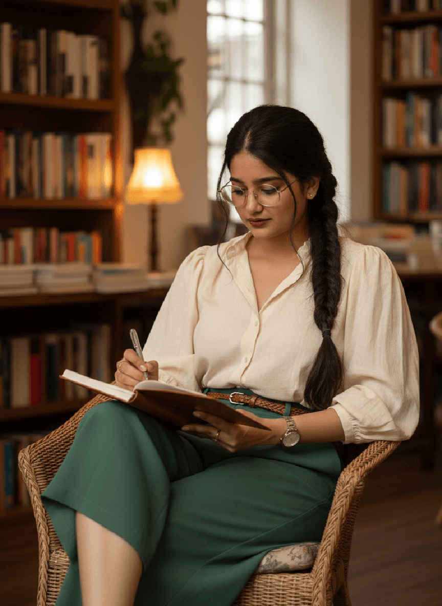 Girls in Library