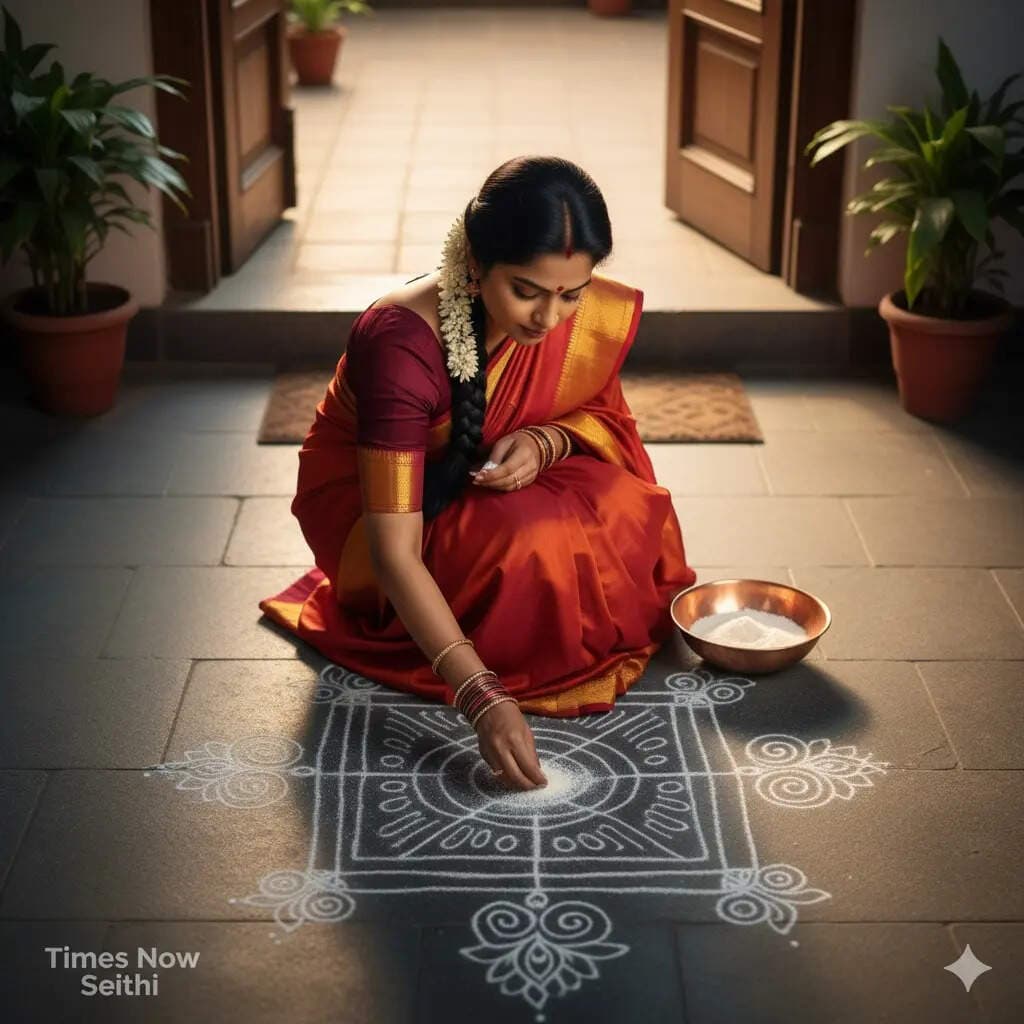 Morning Kolam Ritual